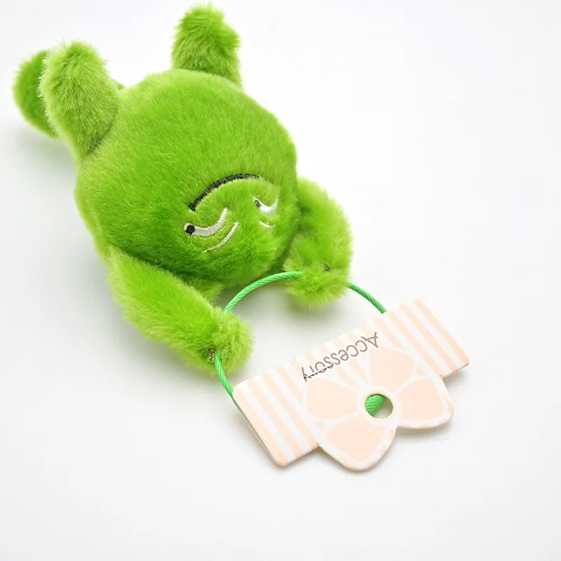 LLavero de pequeño monstruo de dibujos animados de 9cm, juguete de peluche, mochila Kawaii, bolso, bolso, colgante de peluche, regalo