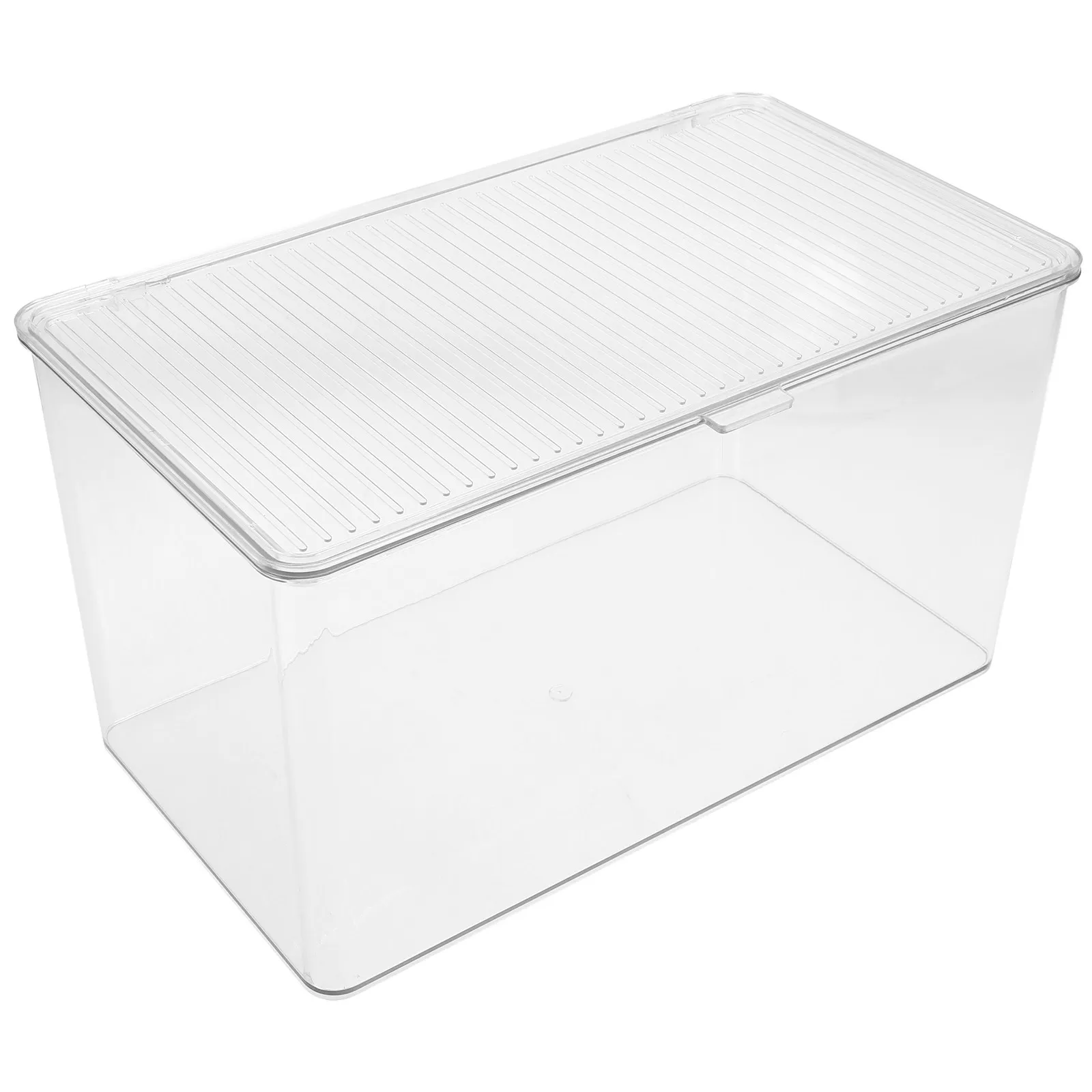 

Clear Plastic Storage Box with Lid for Badges Pins Collectibles Large Capacity Transparent Display Case Stylish Modern Home