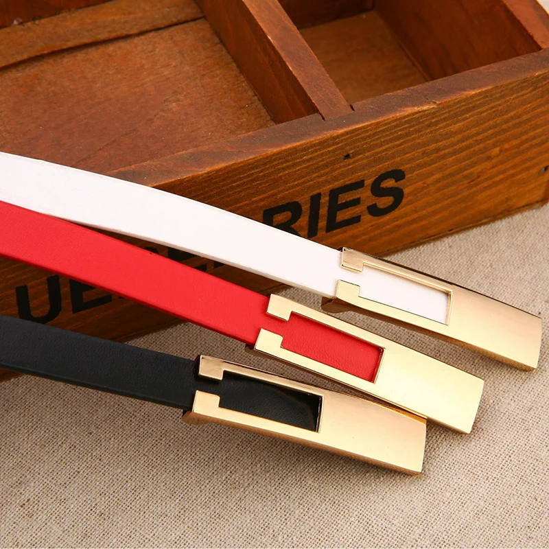 بسيطة المرأة بولي حزام حزام جلد خمر الإناث رقيقة حزام الذهب مشبك معدني معطف على شكل ثوب الجينز ديكور الخصر الأشرطة cinturones ベルТ