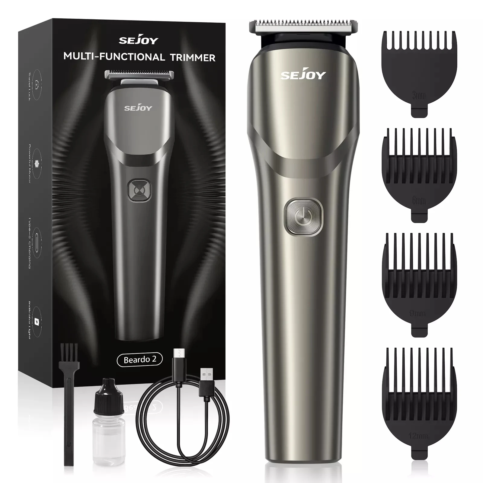 Sejoy Hair Cut Machine For Men Professional Hair Clippers Electric Shaver Beard Trimmers Machine Cordless