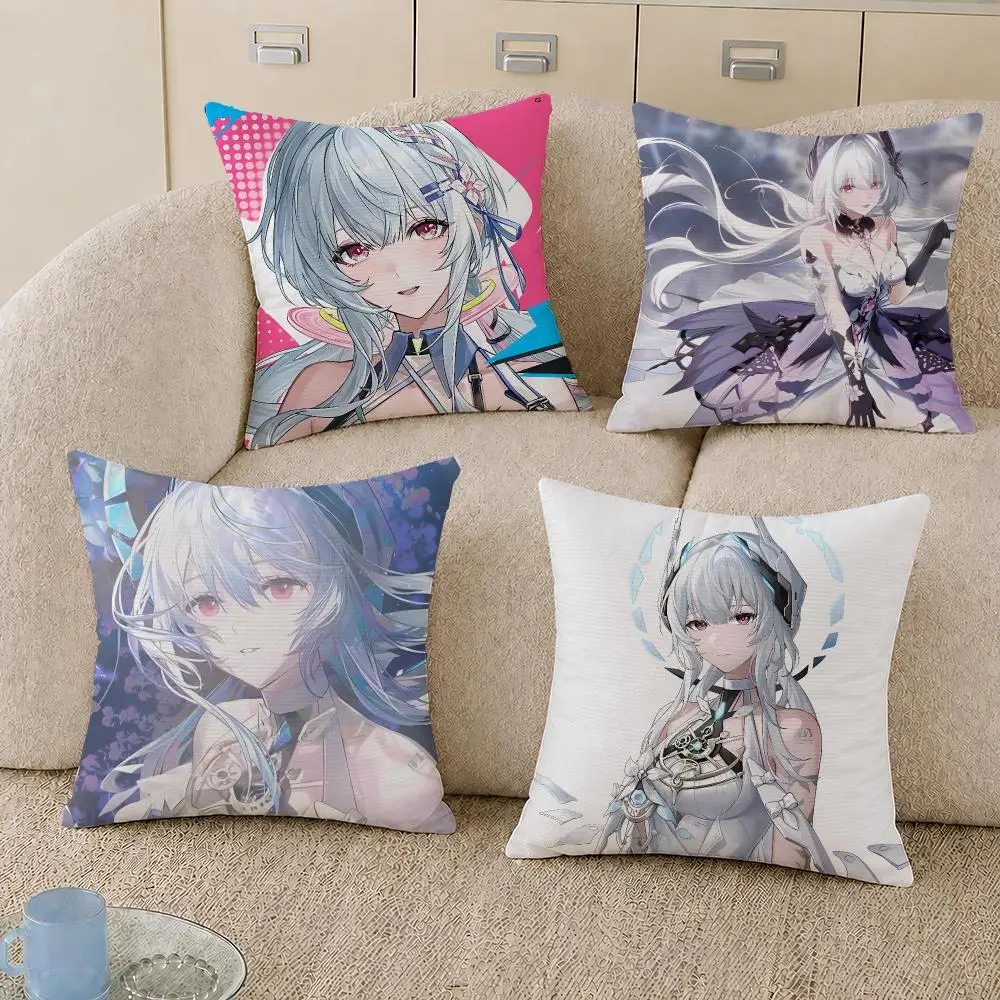 Game Liv Punishing Gray Raven Cushion Cover Decorative Pillowcase Soft Short Plush Cozy Durable Sofa Home Decor Items Gift