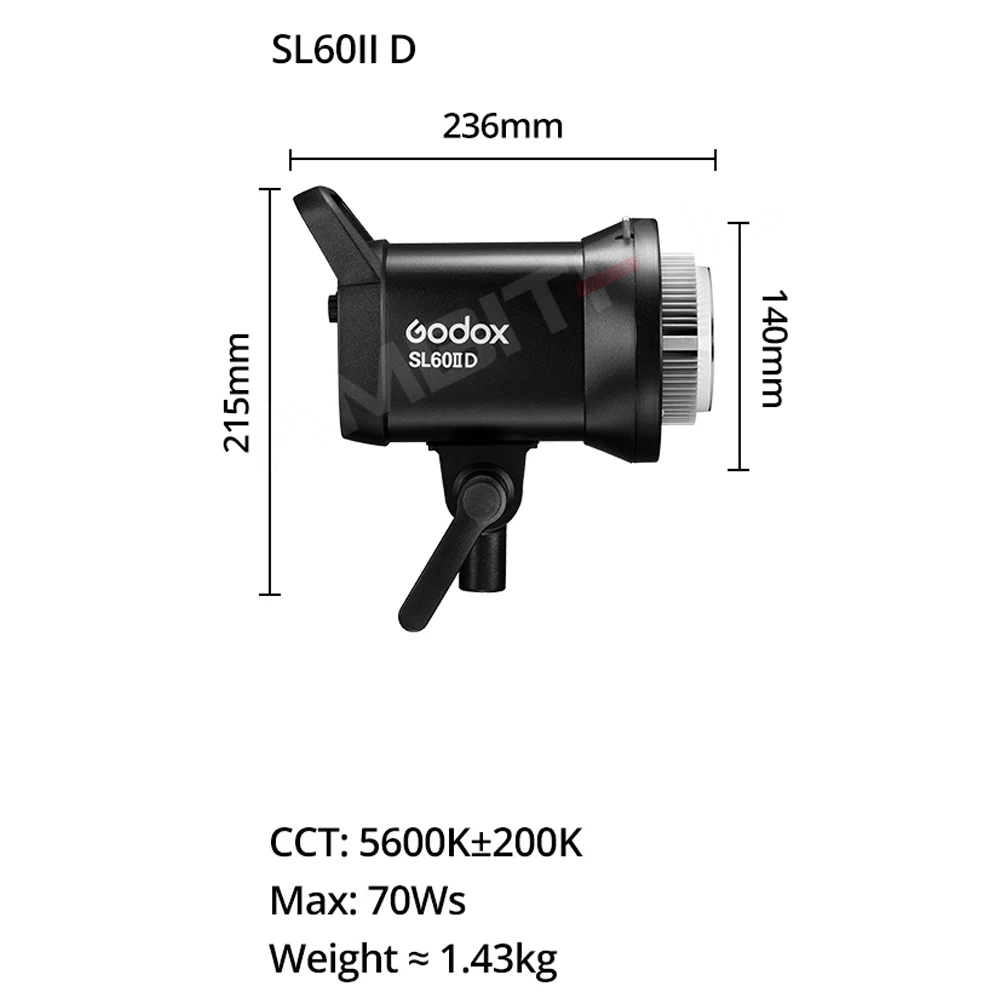 Godox SL60IID SL60II D SL60IIBi SL60II Bi COB LED Video Light 2.4G Wireless/Bluetooth Control Continuous Lighting for Photograph