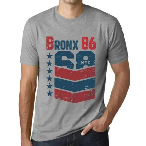 Heren Grafisch T-Shirt Bronx 86 Cadeau voor 86ste Verjaardag 86ste Jubileum