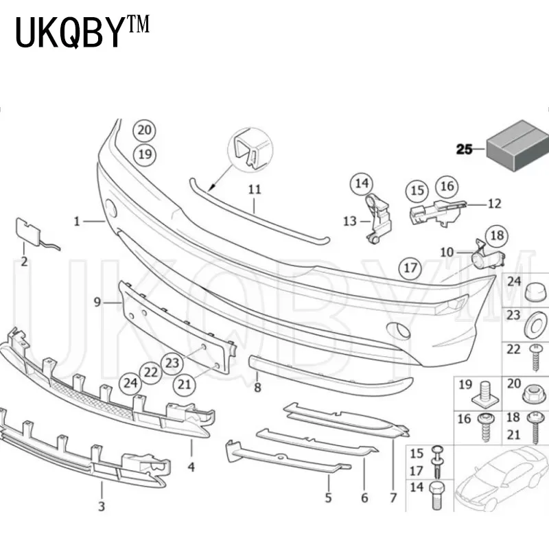 تم فتح الشبكة جزئيًا إلى اليسار 3system E46 325 318 316i 51117032614 51117032613 #2