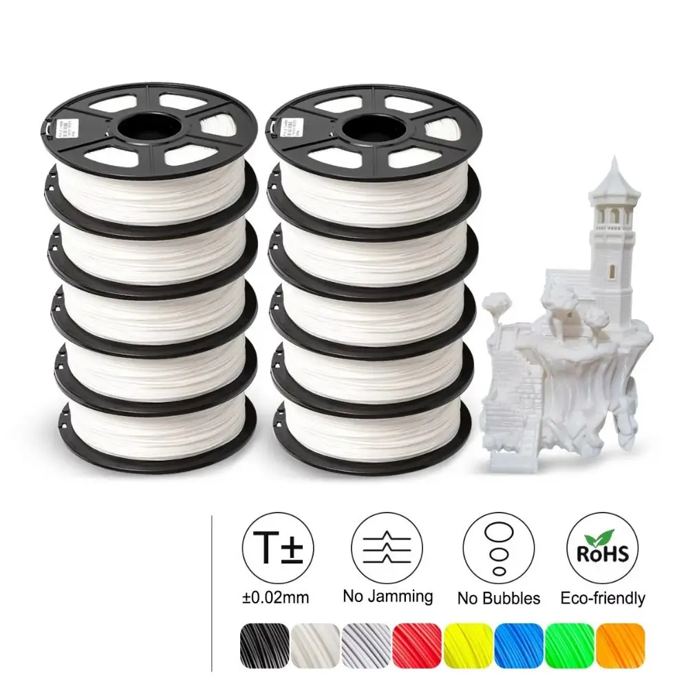 

2025 1.75mm 3D Printer Filament Line Up Neatly 100% Filament 3D Printer Consumables biodegradable 3D Printer Materials