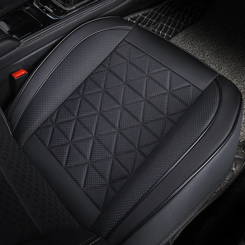 Imagen 2 del producto Nueva funda delantera para asiento de coche, cojín para asiento de coche de cuero PU, Protector de asiento de automóvil, alfombrilla Universal para silla de coche, accesorios para automóvil