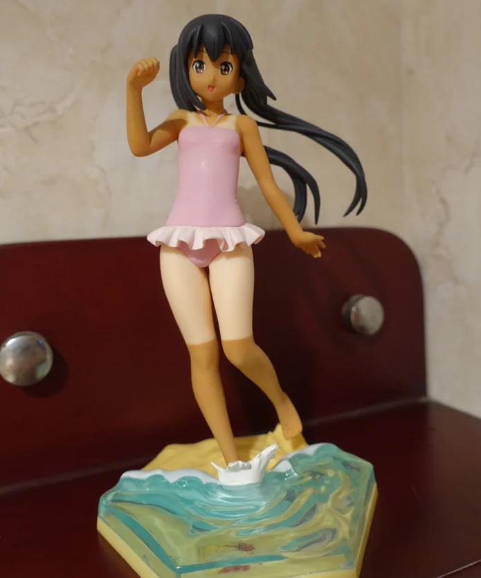 No box 1/8 Japanese original anime figure Nakano Azusa swimsuit ver action figure collectible model toys for boys