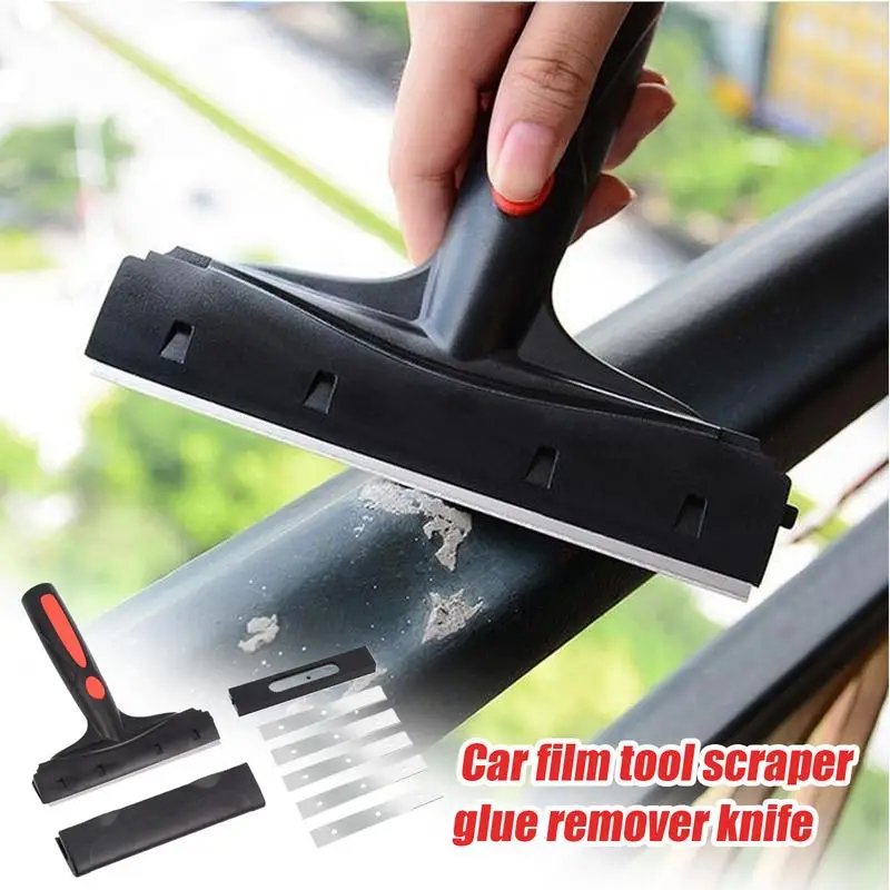 

car film tool scraper glue remover knife Window Scraper Sticker Remover Squeegee Scraper Cleaning Tool for Scraping Decals