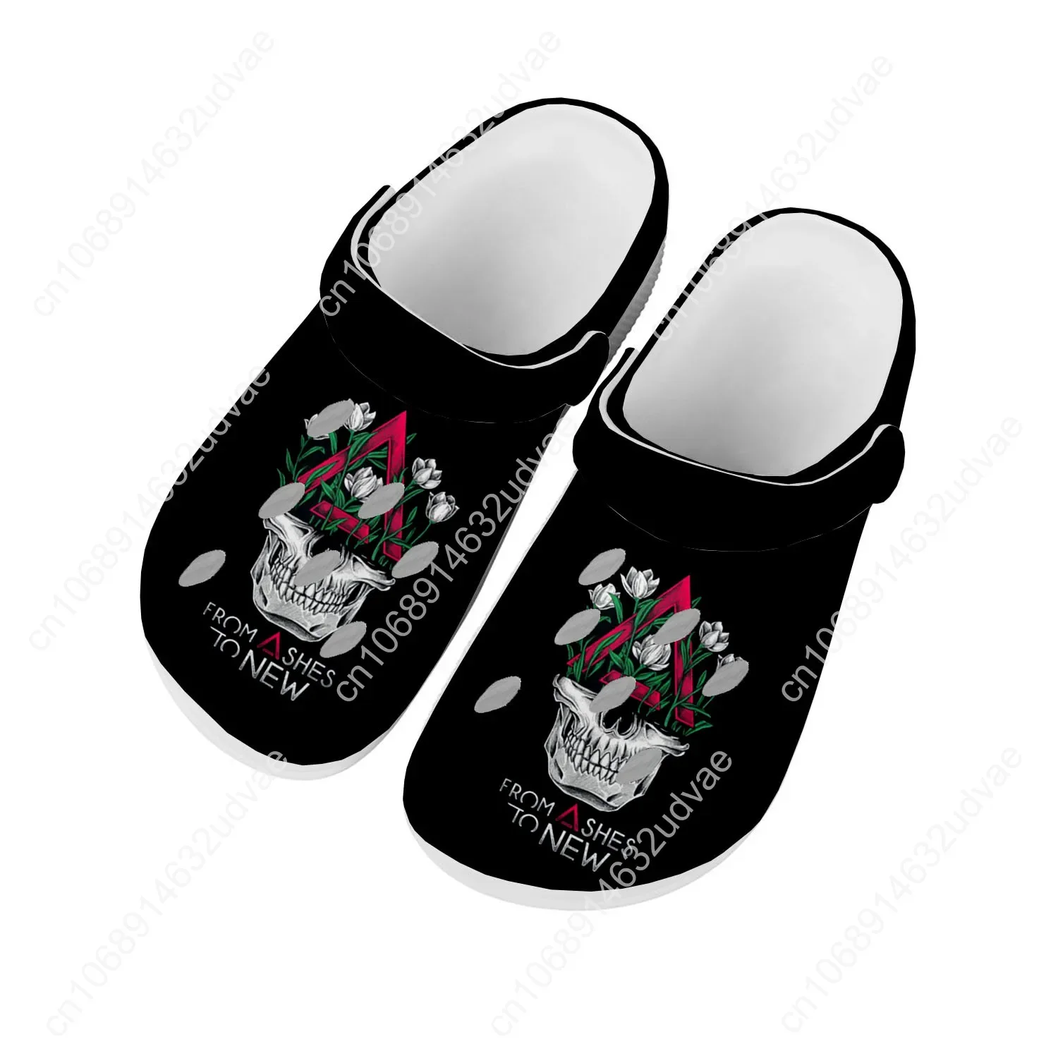 

From Ashes To New Sandals Men Women Teenager Fashion Water Shoes Rock Band Garden Breathable Comfort Beach Clog Custom Slippers