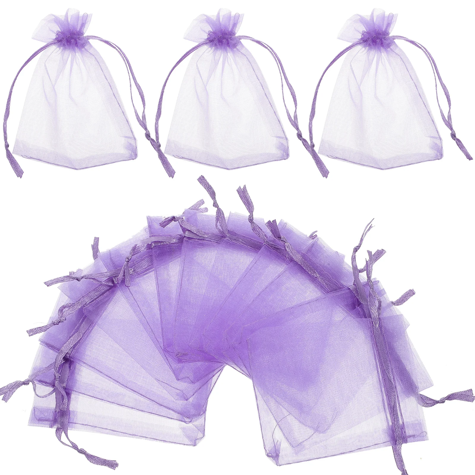 

50 Pcs Drawstring Mesh Bags Organza Gift Packaging Mini Small Gifts for Stocking Stuffers