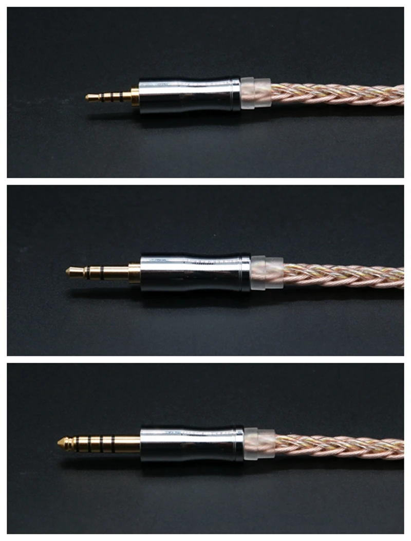 IvipQ 8-жильный высокочистый 26AWG + Модернизированный сменный Hi-Fi кабель для наушников 2,5 мм 3,5 мм 4,4 мм для MK3 LZ A6
