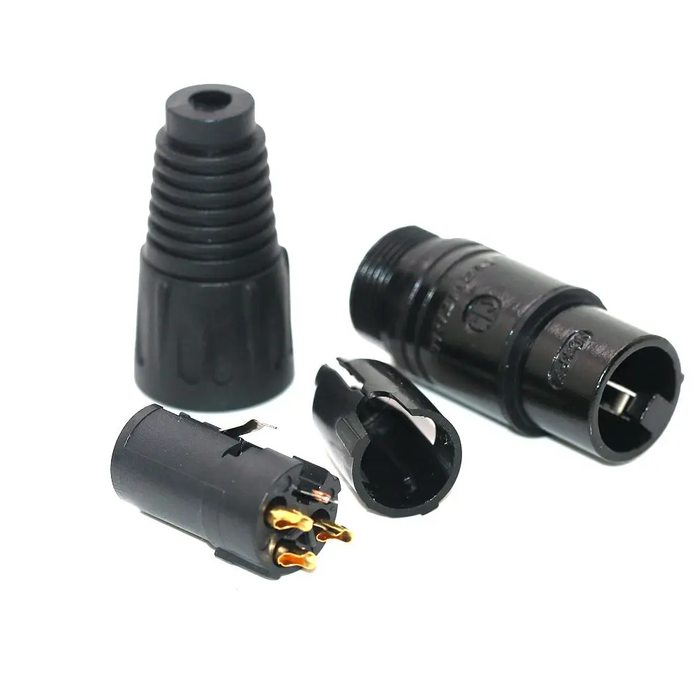 10pcs NEUTRIK XLR Connectors 3-pin Canon Gold Plated Plug NC3FX and NC3MX Microphones Microphone XLR connectors