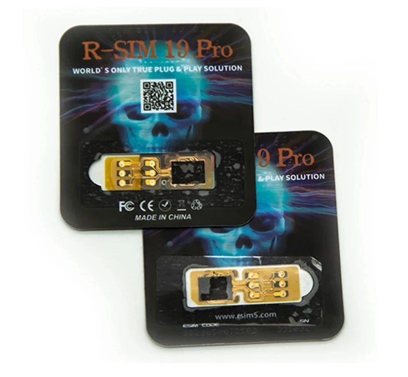بطاقة SIM المزدوجة الأوتوماتيكية R-SIM 19 Pro لـ IP13 إلى 16PM تدعم فتحات SIM المزدوجة فقط