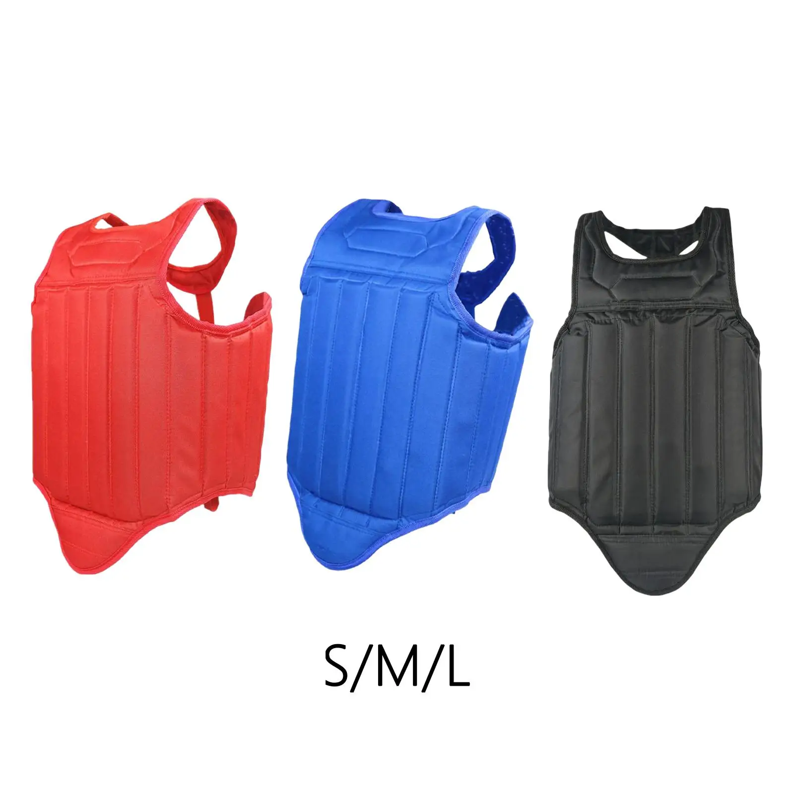 Unisex Karate Chest Guard Taekwondo Protector Muay Thai Rib Shield Body Protector for Martial Arts Boxing Sanda Protective Gear