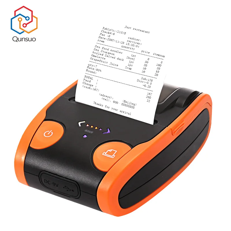 58MM Mobile Thermal Printer Android Bluetooth Mini Receipt Interface Portable Thermal Printer