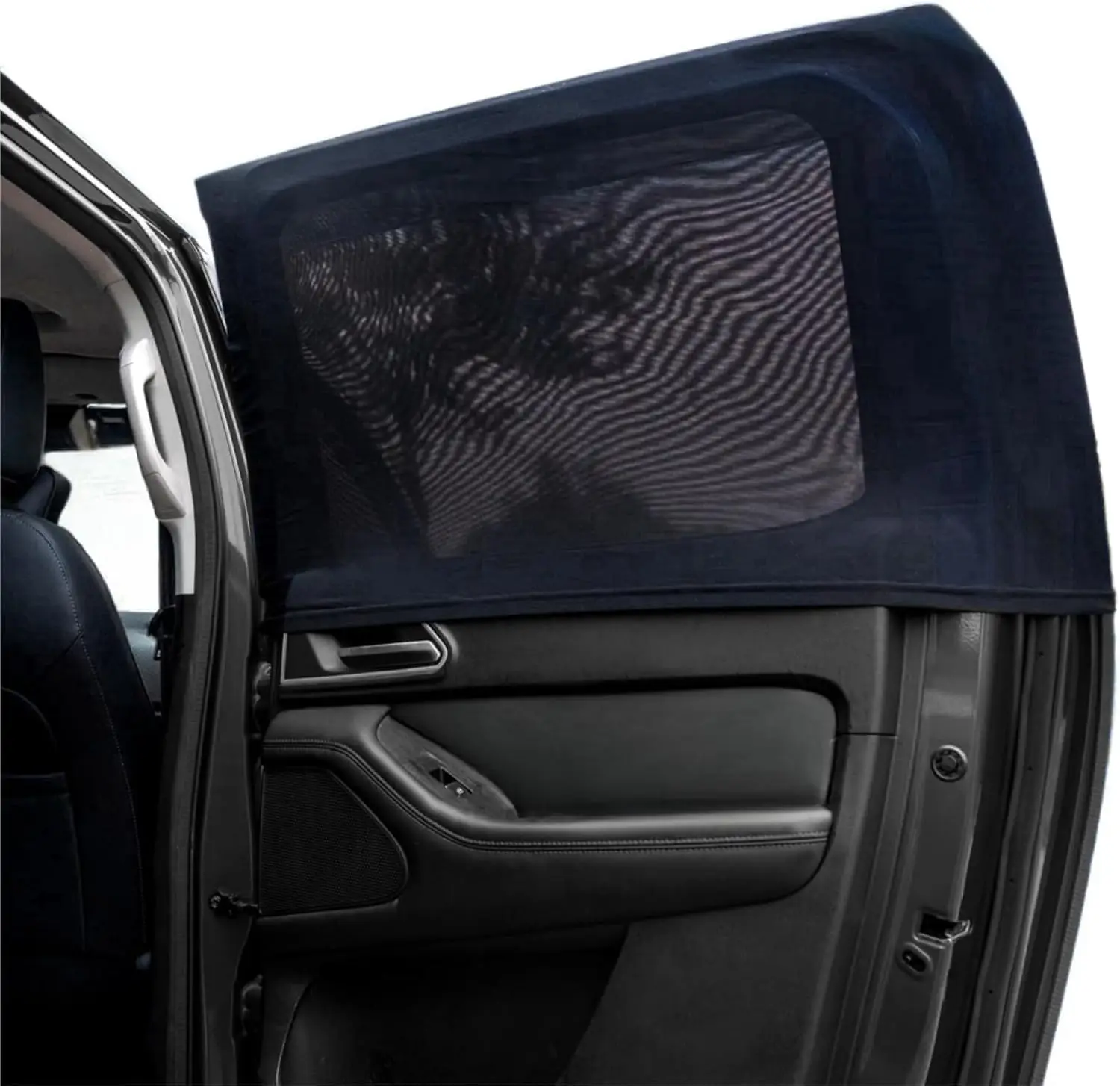 

2Packs Universal Car Window Screen for Rear Window 25"(H) X43(W), Elastic Mesh Sun Shde Car Camping Window Cover, Fit for Most C