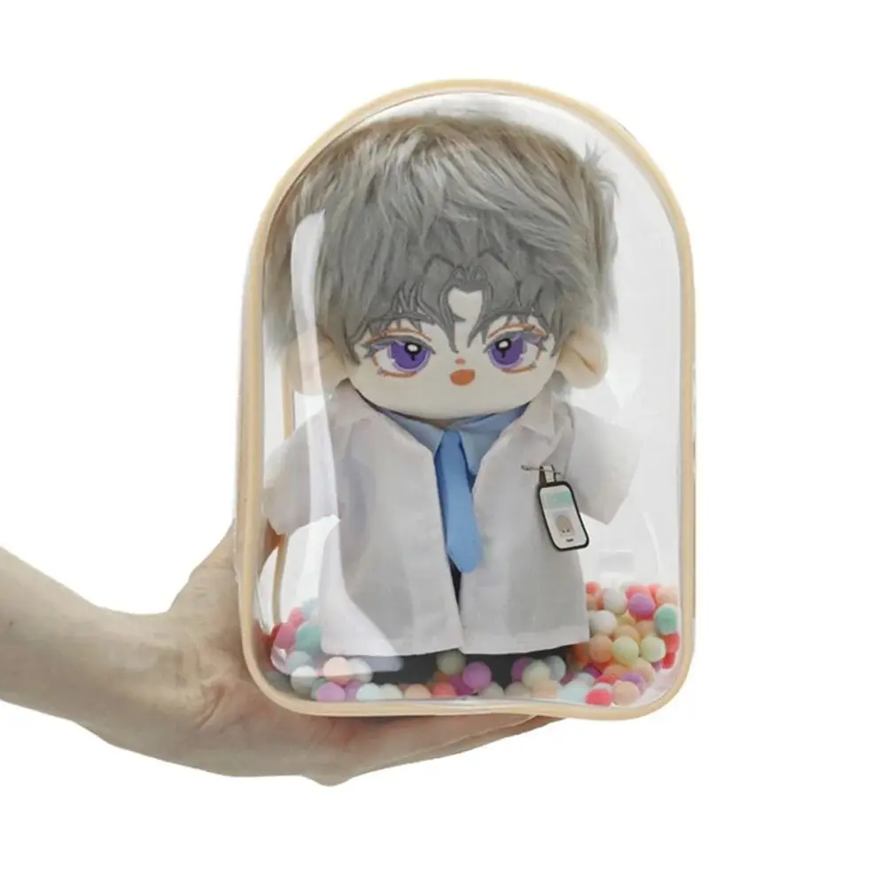 Transparent  PVC Protective Bag Thickened  Doll Bag Cotton Doll Display Bags Doll Accessories Portable