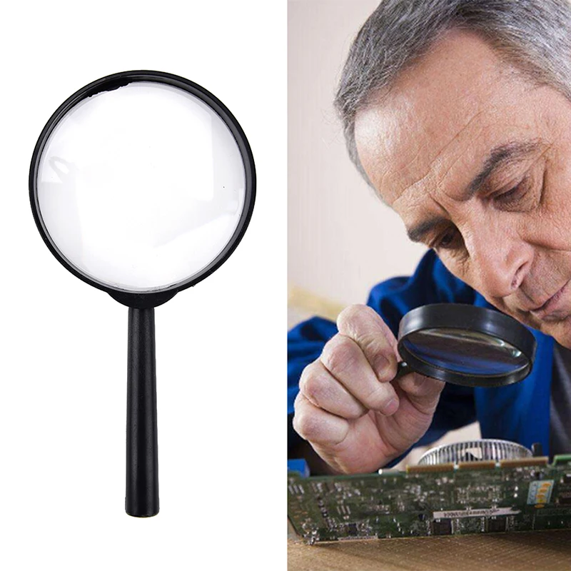 For Elderly And Children, Magnifying Glass With Plastic Handle Handheld Reading Magnifying GlassUniversal Box