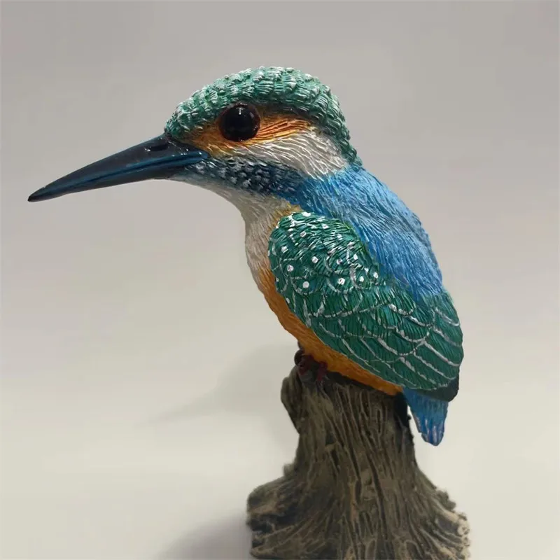 Decorative Birds Kingfisher Resin Figurine Ornaments Handmade Model Crafts Home Decorations Original Special Bird Home Decor