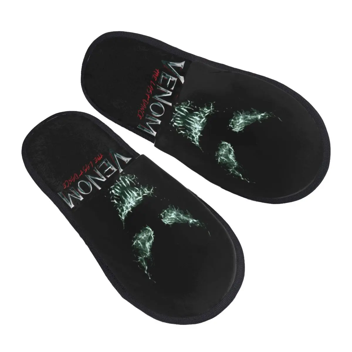 Venom The Last Dance 2024 Movie House Cotton Slippers Bedroom Soft Household Fur Slippers Slides Non Slip