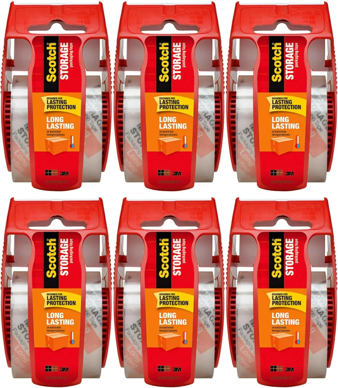 

Long Lasting Storage Packing Tape with Dispenser, 1.88 in x 22.2 yd Roll, Clear – UV Resi nt Adhesive for Moving, Ship