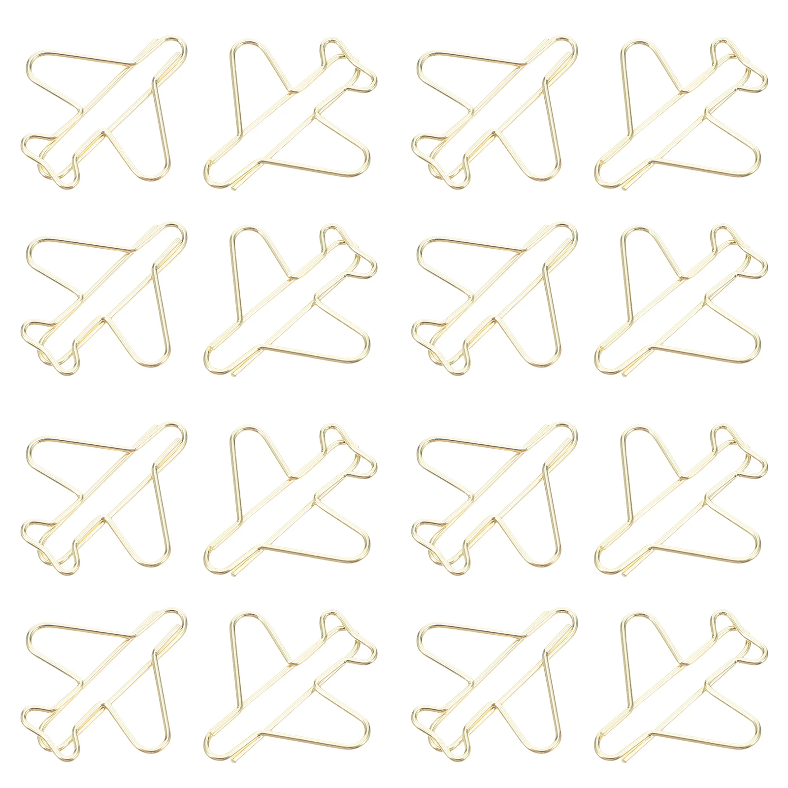 

100 Pcs Aircraft Paper Clip Office Decor Airplane Planner Clips Cute Memo Bookmark Decorative Bookmarks Iron Bride