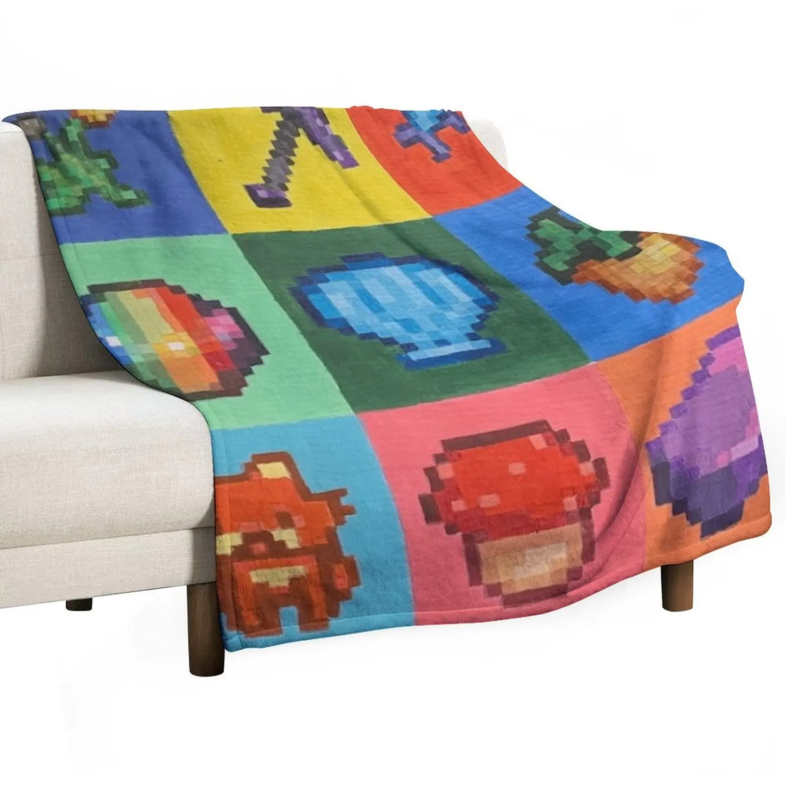 

Stardew Valley PixelArt Throw Blanket Bed cosplay anime Quilt Picnic Blankets