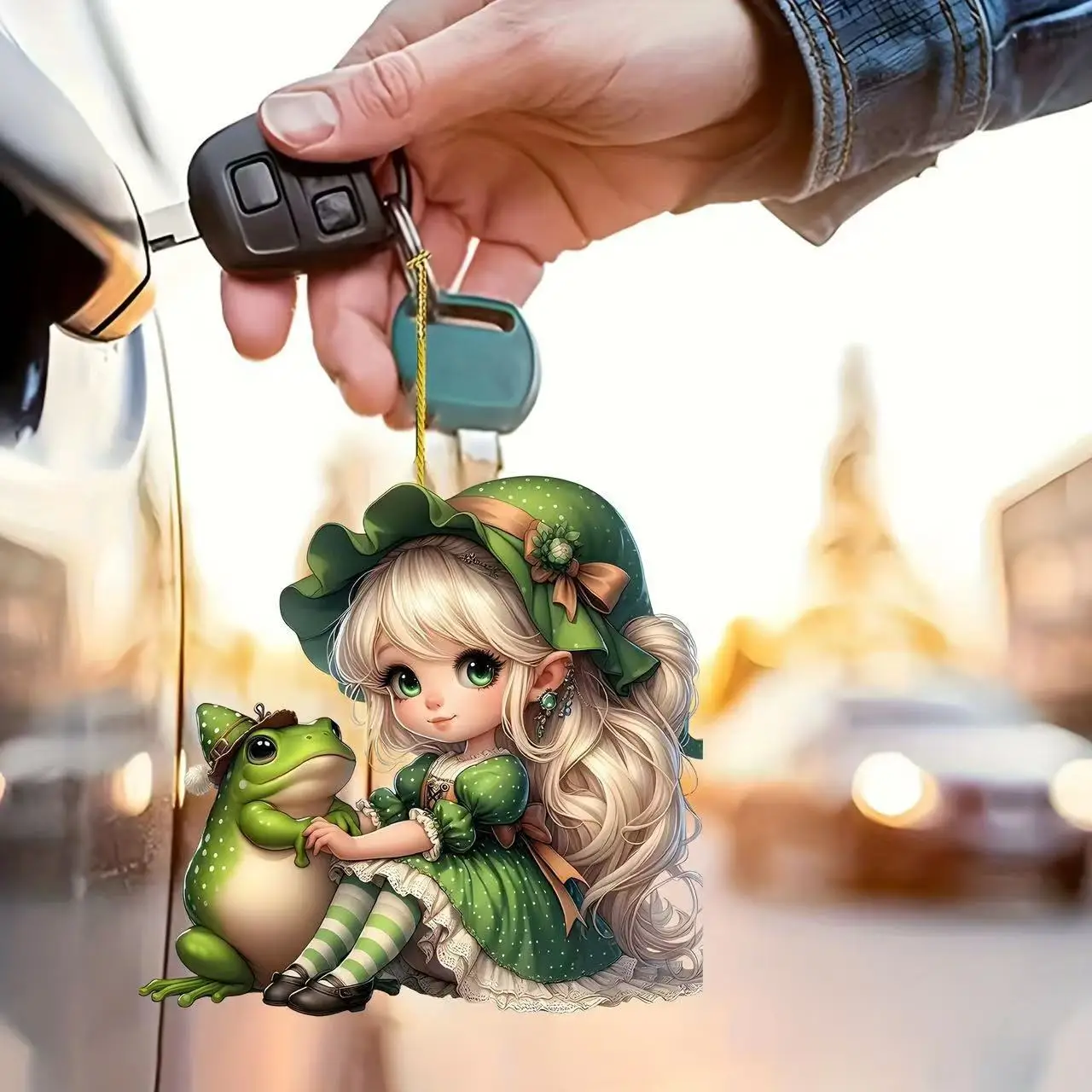 Ornament Green Pendant Charm Elf Gift For Home Bag Car