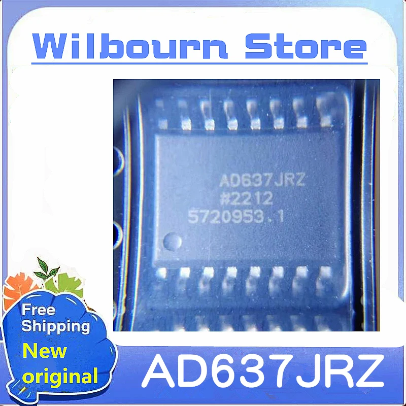 2PCS~10PCS/LOT AD637JRZ  AD637JRZ-RL SOP16 New original