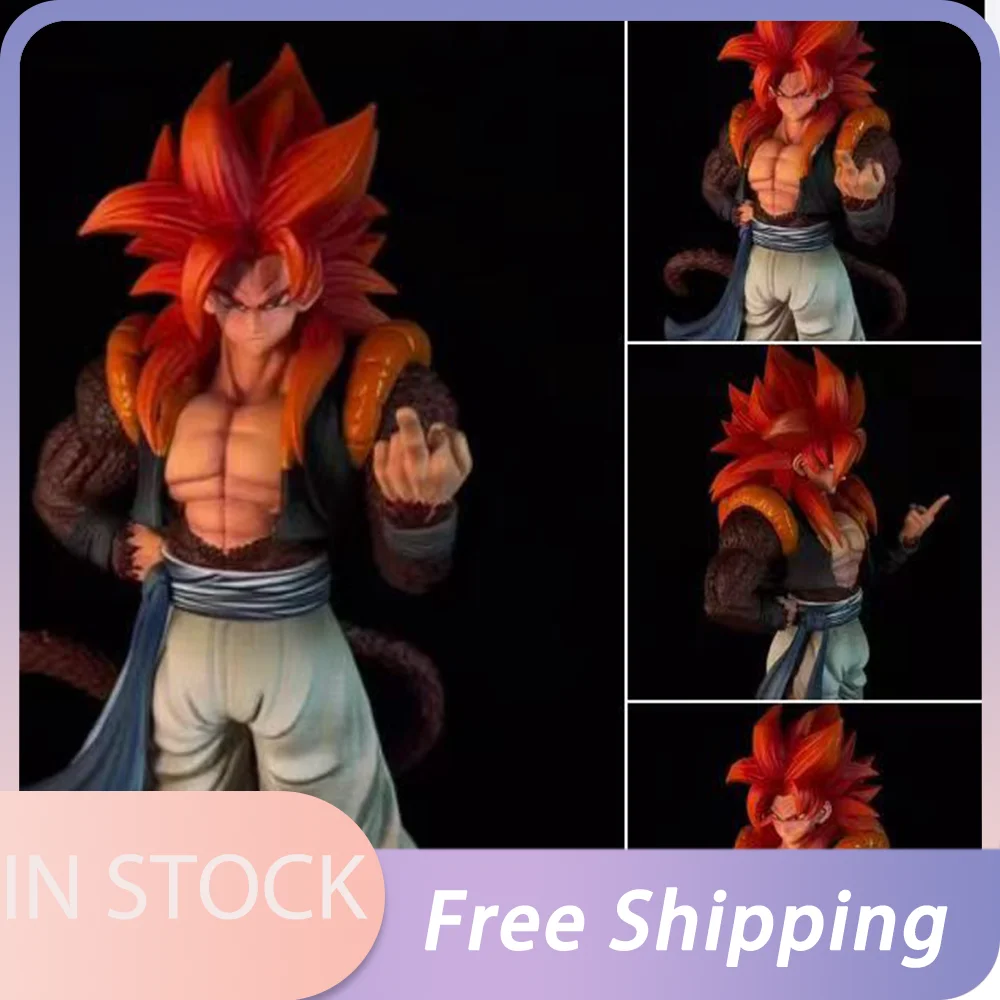 

30cm Dragon Ball Anime Figures Gogeta Figure Super Saiyan 4 Model PVC 30cm Statue Desk Ornament Toys Boy Birthday Custom Gifts