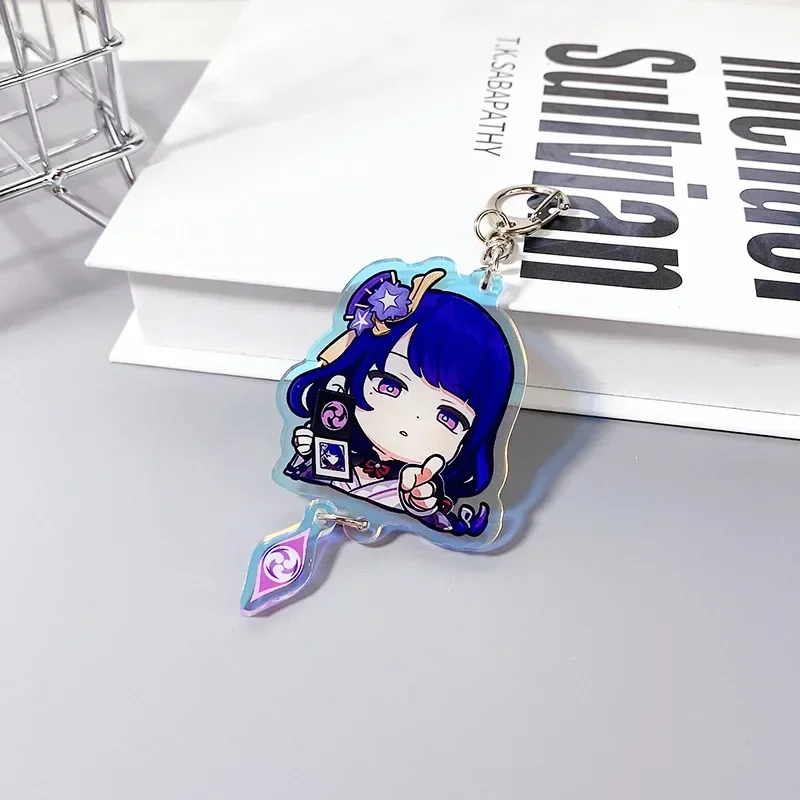 Genshin Impact Xiao Venti Scaramouche Yoimiya Zhongli Cute Cartoon Keychain Pendant Kawaii Periphery Toy Adorkable Gift