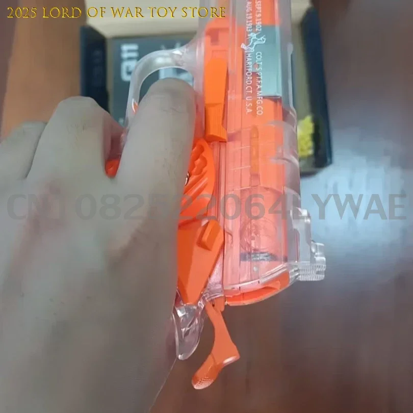 2025 New M1911 Empty Chamber Hanging Machine Gun Toy Gun Quick Disassembly Manual Boy BB Bullet Children Lower Magazine Gift