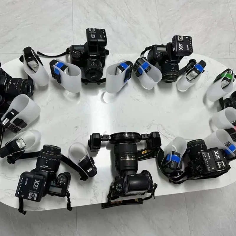 360-Grad-Diffusor für Makrofotografie, Weichlicht-Abdeckung, Reflektor, gedämpftes Licht für Oral-Makro-Blitz – Detail 13