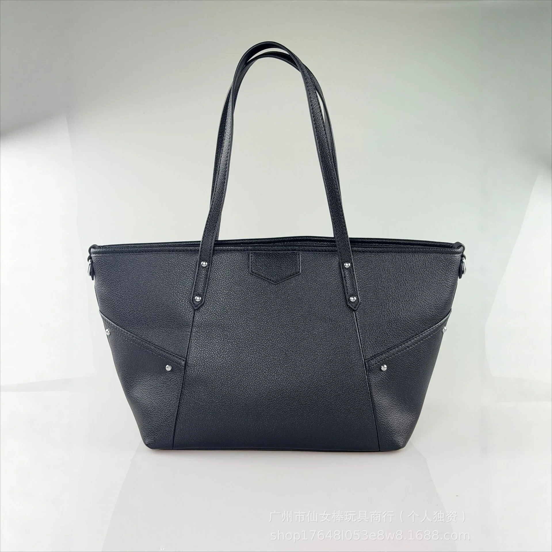 Large Capacity Tote Bag Women's Bag Fashion Wing Design Portable Shoulder Bag Commuter Versatile Simple Leather Bag