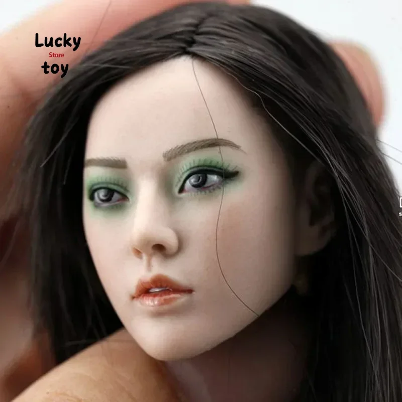 1/6 Scale Beauty Long Straight Hair Girl Head Sculpt CAREER KILLER KIYOHA Head Carving Model Toy for 12in Phicen Tbleague Doll