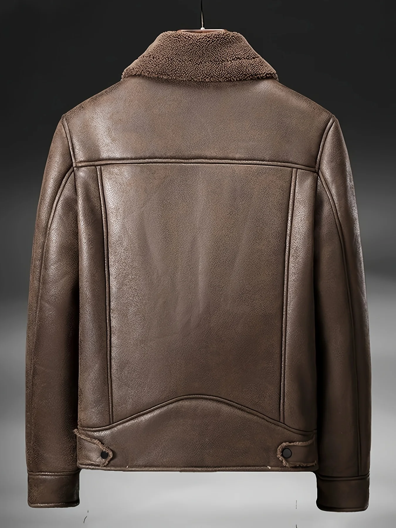 Men's Winter Suede Casual Pu Fur All-In-One Warm Jacket