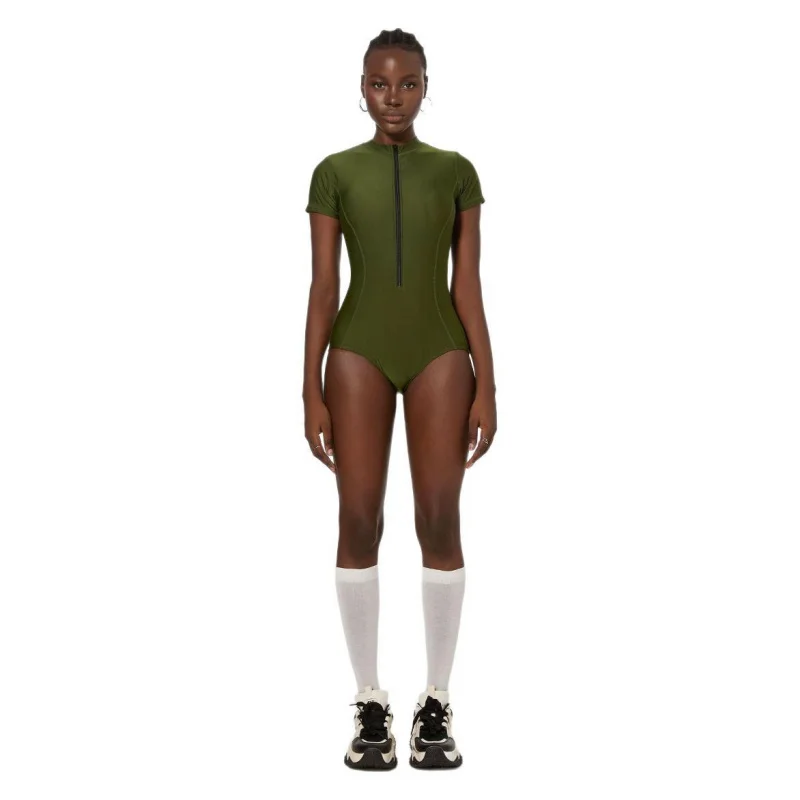 

Swimwear New Long Sleeve Sun Protection One-Piece Bikini Short Sleeve Surfing Suit Women's Swimwear