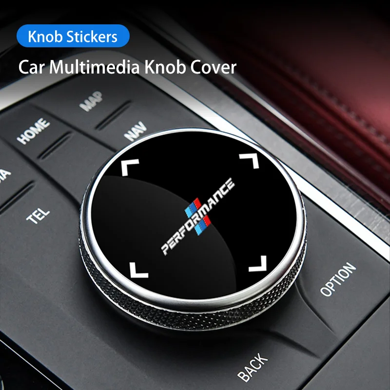 Car Multimedia Knob Button Cover Sticker For BMW 5 Series G30 G32 6GT G20 F10 F30 G01 G02 G05 G06 G07 G11 F15 3GT X3 X4 X5 X7