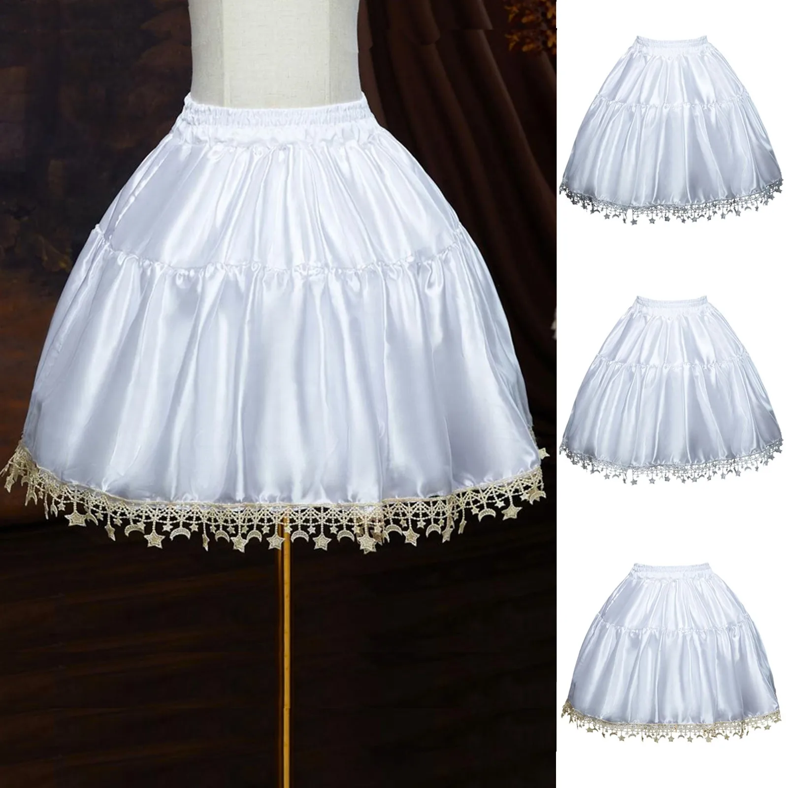 

Ladies Adult Pate Dress With Lace Pate Everyday Skirt Gothic Lolita Vintage Embroidery Princess Party Skirts Girls Cute Party