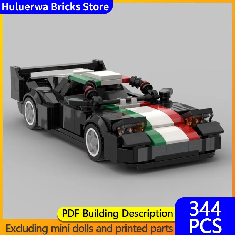 

Модель скоростного гоночного автомобиля MOC, строительные кирпичи Testarrosa Hamann Hypercar, модульная технология, детские праздничные подарки, сборные игрушки