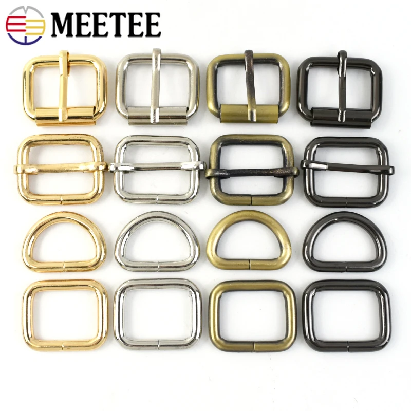 

5/10Pcs 20-38mm Metal Buckle Bag Strap D Ring Buckles Tri-Glide Sliders Adjust Clasp Webbing Belt Connector Hook DIY Accessories