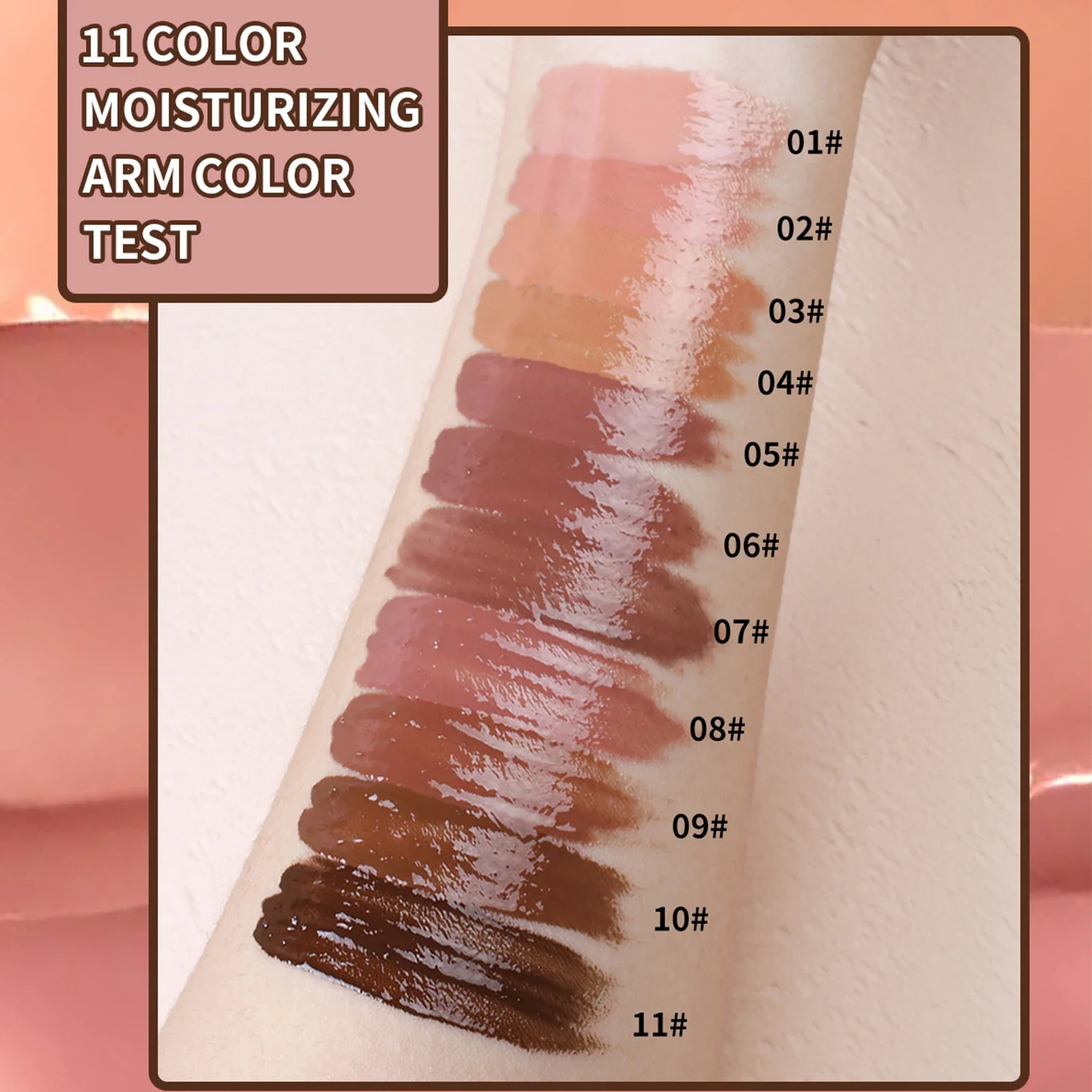 Brillo de labios de gelatina de vidrio de inspiración romand de 11 tonos vibrantes |   Acabado brillante hidratante de larga duración |   Lápiz labial líquido que no se seca