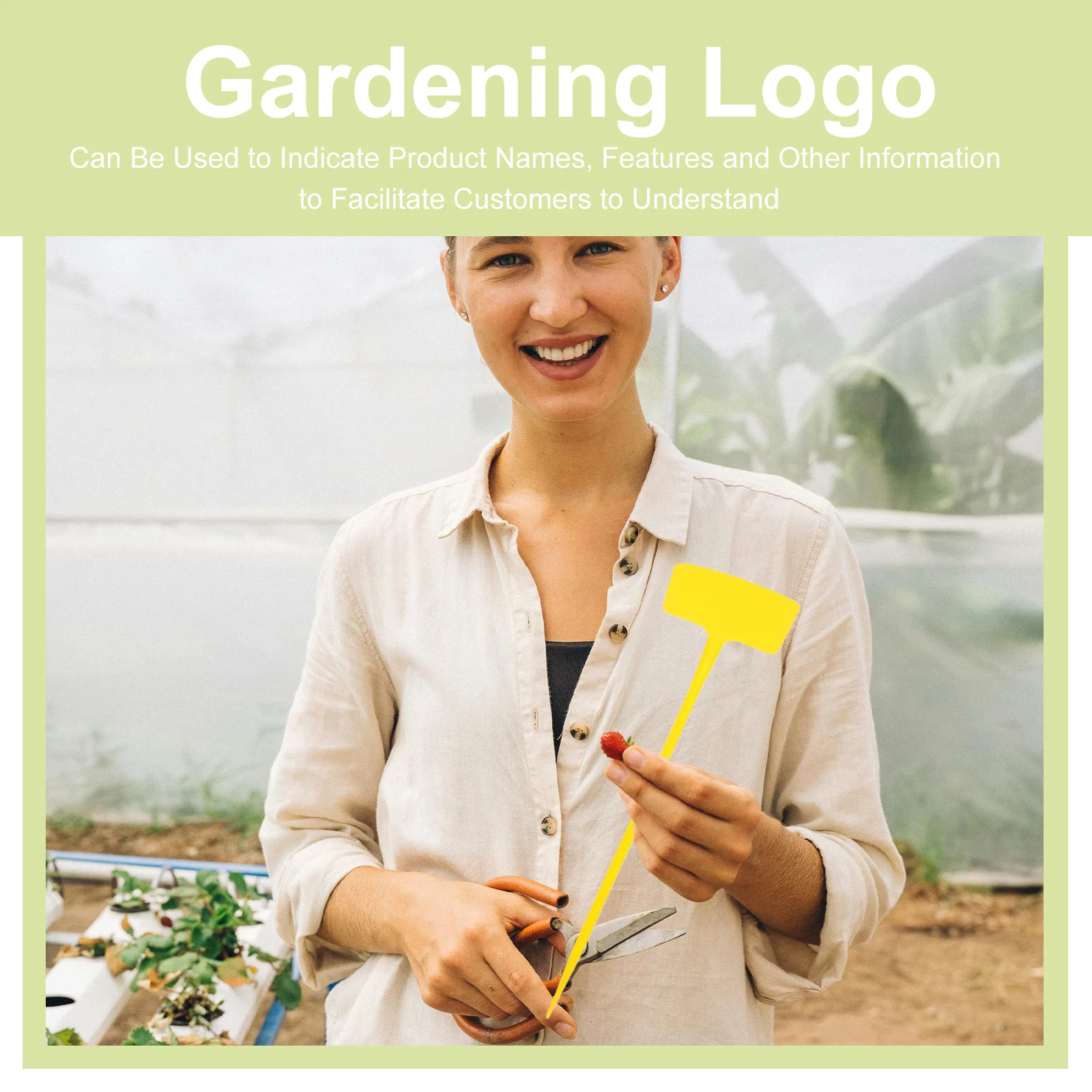 10 قطعة ملصقات نباتات الحديقة علامات زهور بلاستيكية متينة لمستلزمات البستنة الداخلية الخارجية علامات ساحة مع أوتاد ديكور