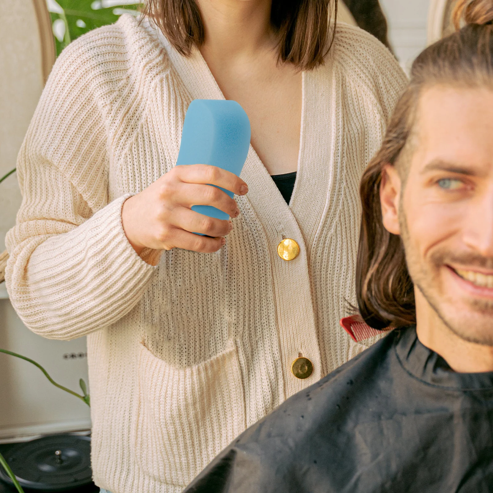 

20Pcs Soft Sponge Brush for Hair Salons Easy Wiping Comfortable Grip Wide Application for Various Hairstyles Hygienic