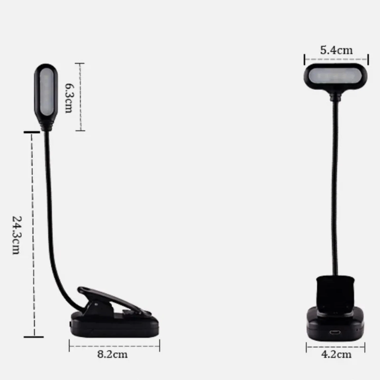 Desk Lamp Battery Powered Mini Dormitory Night Light Creative Travel Accessories Book Light Led Reading Lamp Clip Lamp Usb Light