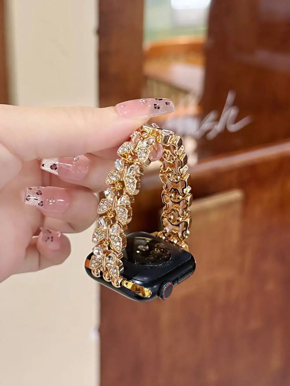 ممتاز فراشة سوار ل سوار ساعة يد آبل ربط النساء سلسلة 8/7/6/10/9 40 مللي متر 41 مللي متر 38 مللي متر 42 مللي متر 44 مللي متر 45 مللي متر 46 مللي متر حزام #1