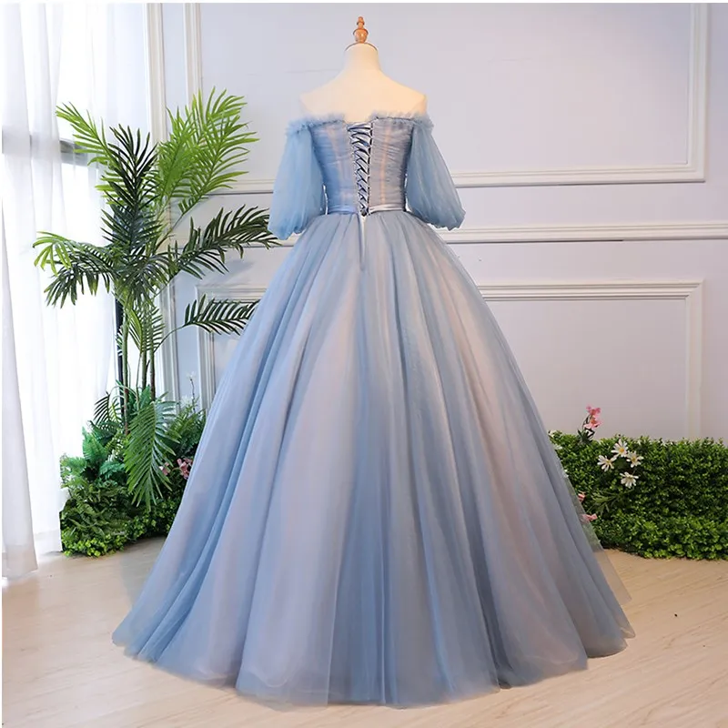 ruthshen Latest Sexy Boat Neck Prom Dresses Off Shoulder Evening Gowns With Floor Length Elegant A Line Formal Party Dress 2023