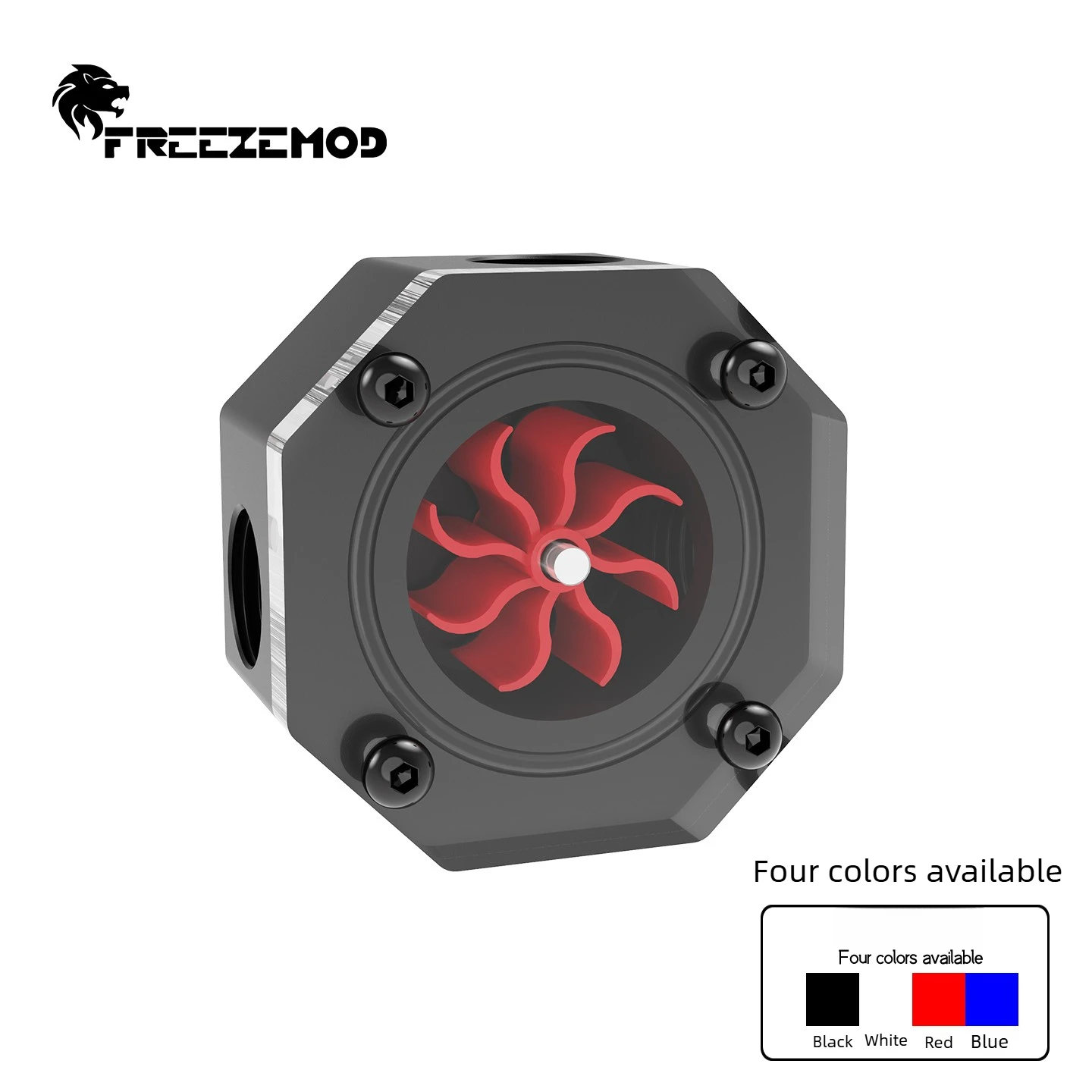 FREEZEMOD LSJ-KM2 Industrial Solid All-Metal High Precision Water Flow Meter G1/4 Thread 3-Port Flow Monitor for PC Cooling Loop