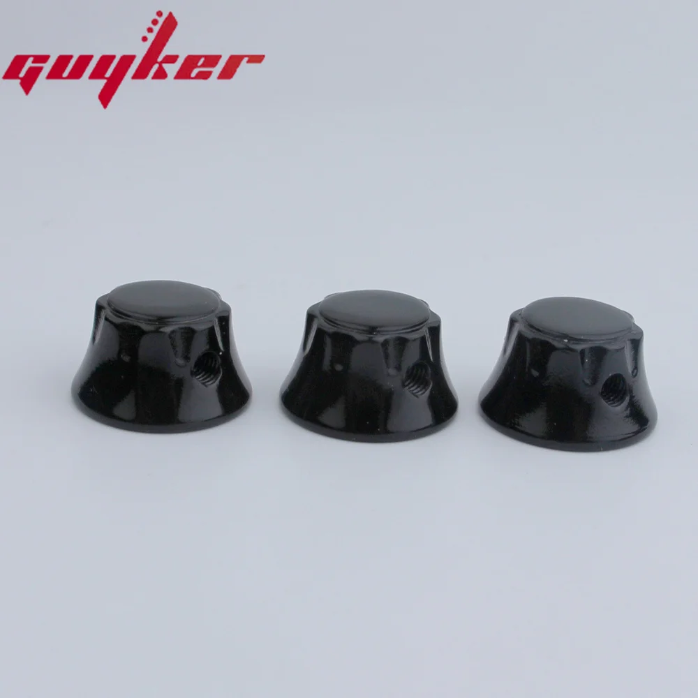 3PCS GUYKER Electric Guitar Bass Control Knobs Copper Butterfly style Three color options