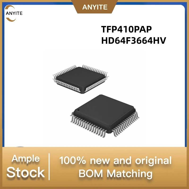 5 Pçs/lote HD64F3664 HD64F3664H HD64F3664HV 64F3664 TFP410PAP TFP410PA TFP410P TFP410 QFP64
